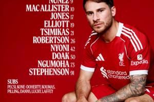 利物浦vs毕巴首发:努涅斯、麦卡先发,罗伯逊、恩古莫哈出战 利物浦vs毕巴首发:努涅斯、麦卡先发,罗伯逊、恩古莫哈出战