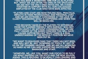 谢周三球员声明:拒绝出战因工资被拖欠,希望俱乐部尽快解决问题 谢周三球员声明:拒绝出战因工资被拖欠,希望俱乐部尽快解决问题