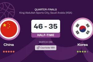 拿走对手的三分!上半场中国男篮三分球12投5中 韩国11投2中 拿走对手的三分!上半场中国男篮三分球12投5中 韩国11投2中