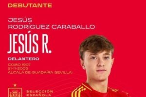 19岁赫苏斯-罗德里格斯完成西班牙首秀,也是科莫首位西班牙国脚 19岁赫苏斯-罗德里格斯完成西班牙首秀,也是科莫首位西班牙国脚