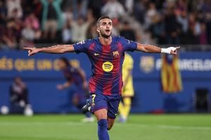 承担进球重任!费兰本赛季已打进5球,成为巴萨队内射手王 承担进球重任!费兰本赛季已打进5球,成为巴萨队内射手王