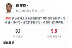 路易斯-迪亚斯本场数据:2进球1助攻3关键传球,评分9.1全场最高 路易斯-迪亚斯本场数据:2进球1助攻3关键传球,评分9.1全场最高