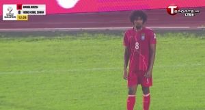 归化是真有用!蓝狐悍将乔杜里任意球破门,孟加拉国领先中国香港 归化是真有用!蓝狐悍将乔杜里任意球破门,孟加拉国领先中国香港