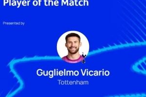 9次扑救力保球门不失,官方:维卡里奥当选热刺0-0摩纳哥全场最佳 9次扑救力保球门不失,官方:维卡里奥当选热刺0-0摩纳哥全场最佳